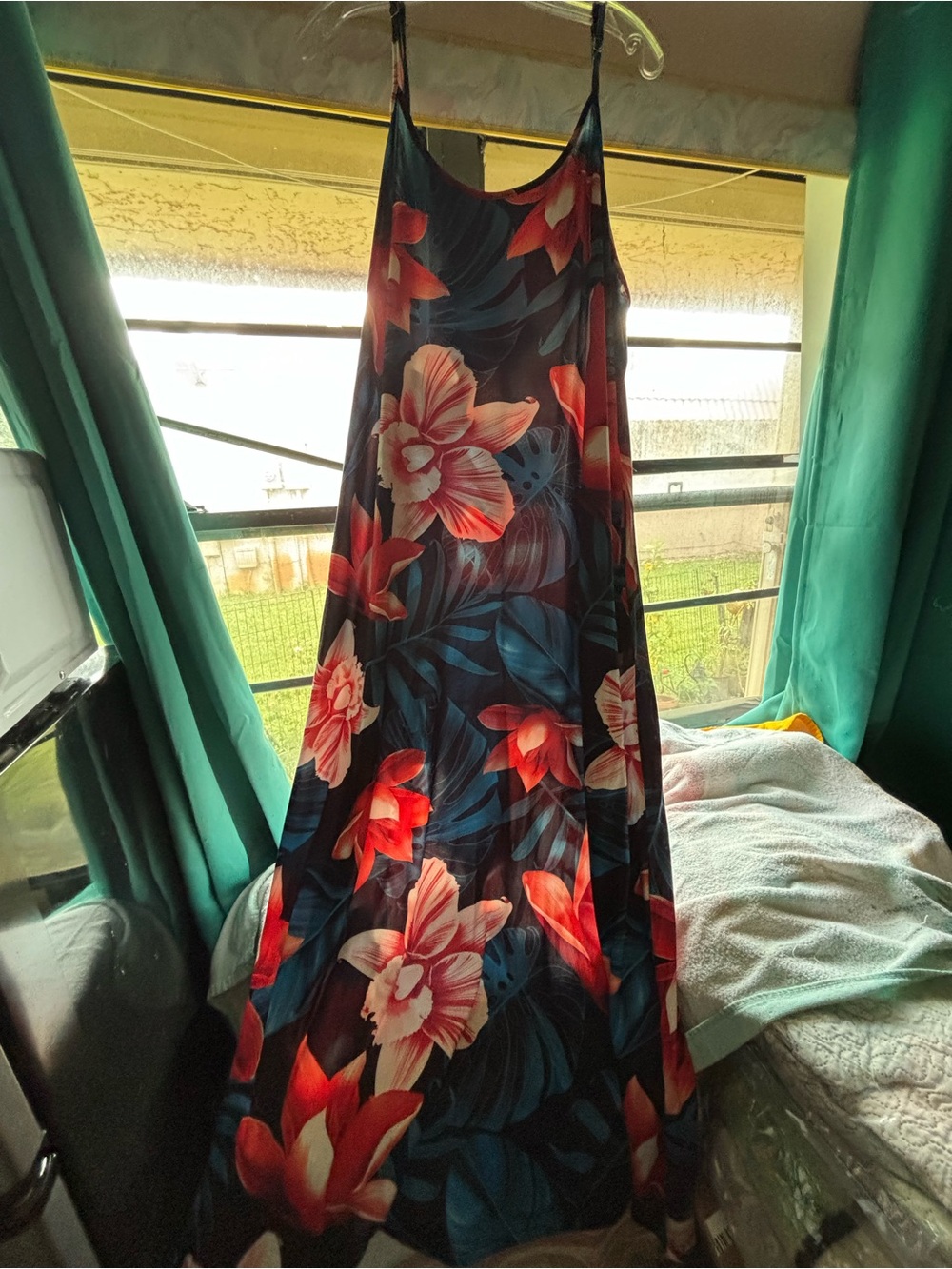 Floral Navy Maxi Dress